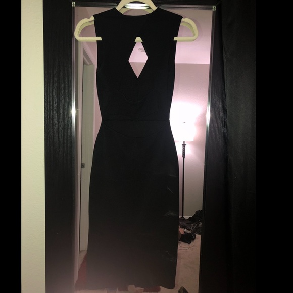 Black open back dress - Picture 2 of 3